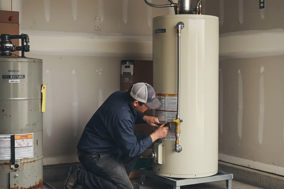 Water heater and shutoff valve replacement in Cragford